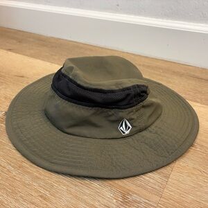 Volcom Boonie Hat L/XL Olive Green Wide Brim Outdoor Fishing Surf